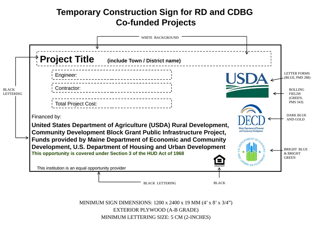 TEMPORARY CONSTRUCTION SIGN FOR RURAL DEVELOPMENT - slide 9 of 22