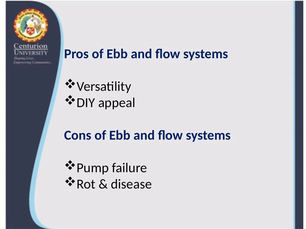 Lecture 6 Deep water culture, Ebb & Flow, 2. Deep - slide 6 of 7