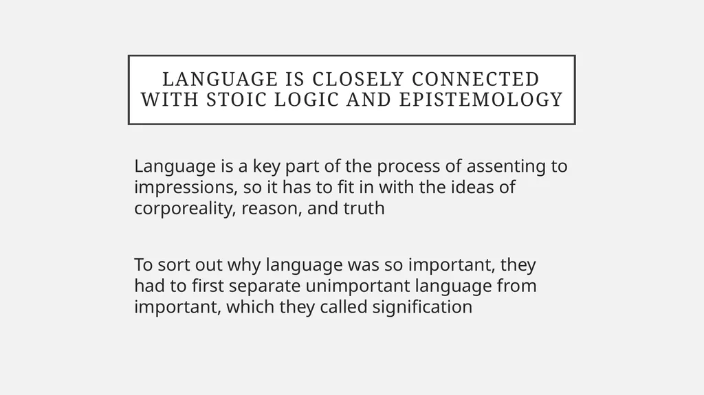 Sayables and Simple Propositions Language is - slide 2 of 13