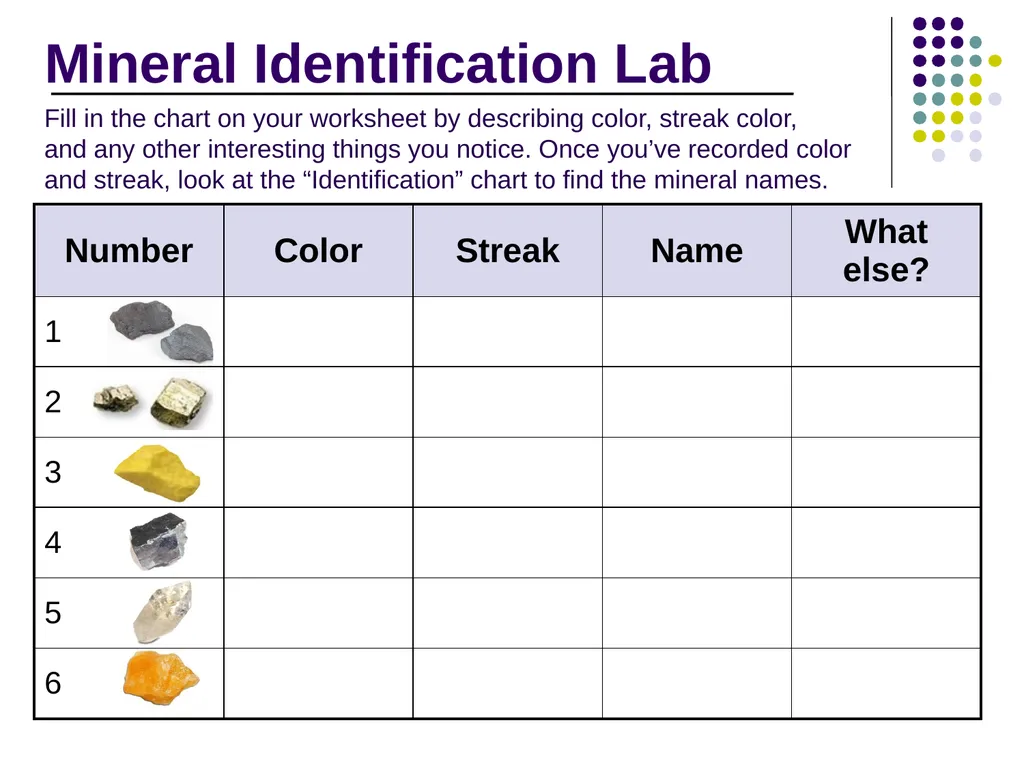 Mineral Identification Let’s identify some - slide 8 of 17