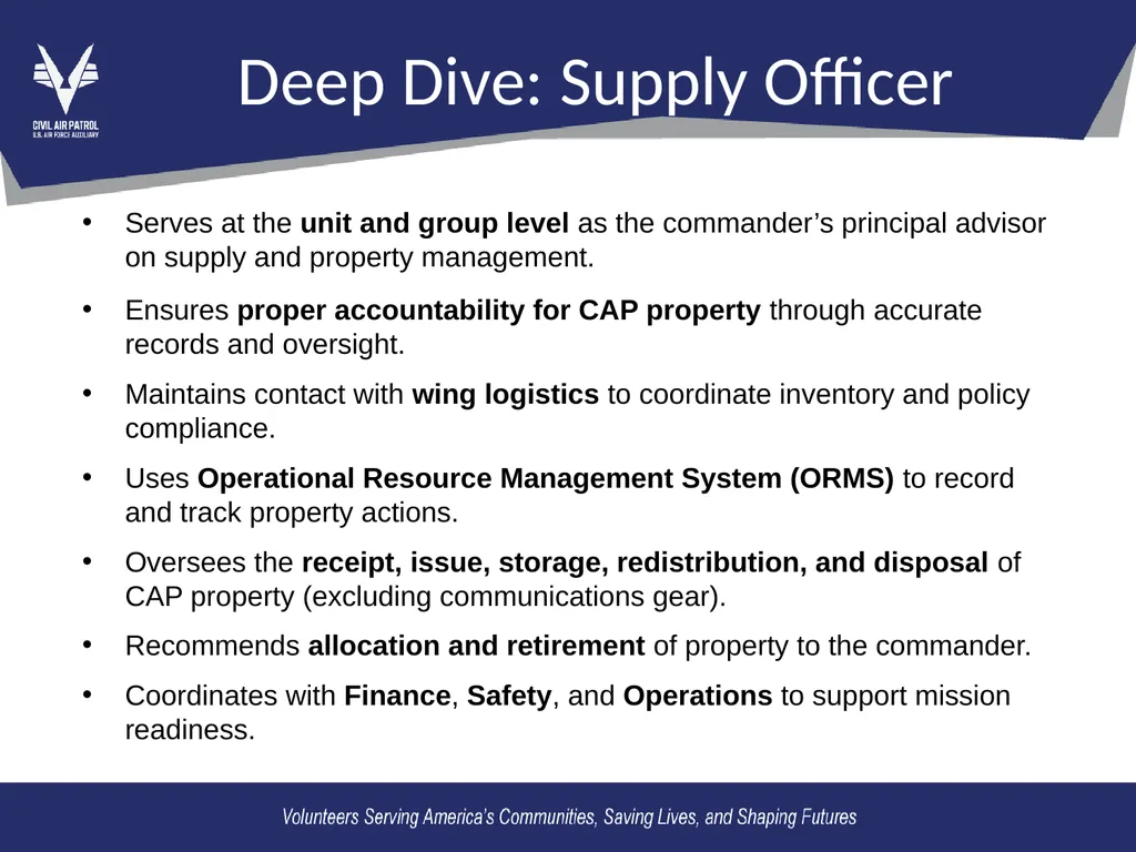 OL2 – Mission Support Functions Mission Support: - slide 10 of 16
