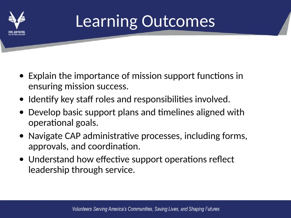 OL2 – Mission Support Functions Mission Support: - slide 2 of 16