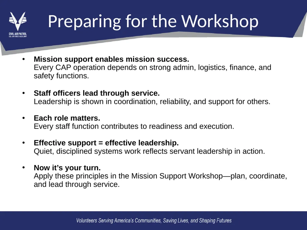 OL2 – Mission Support Functions Mission Support: - slide 15 of 16