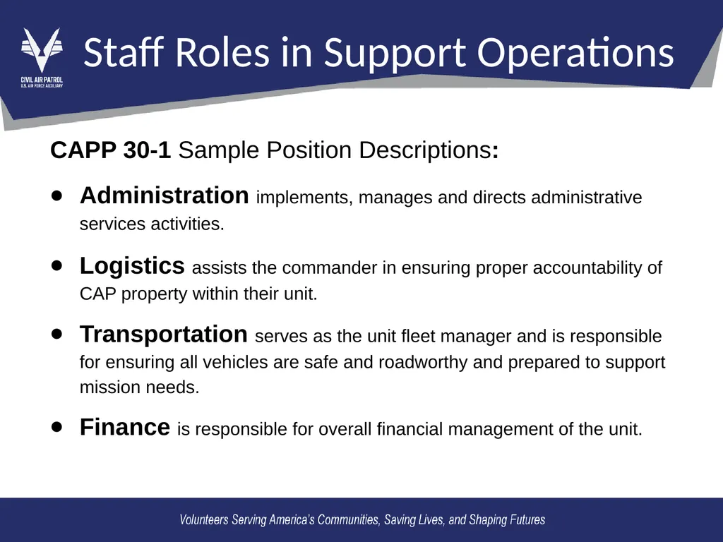 OL2 – Mission Support Functions Mission Support: - slide 8 of 16