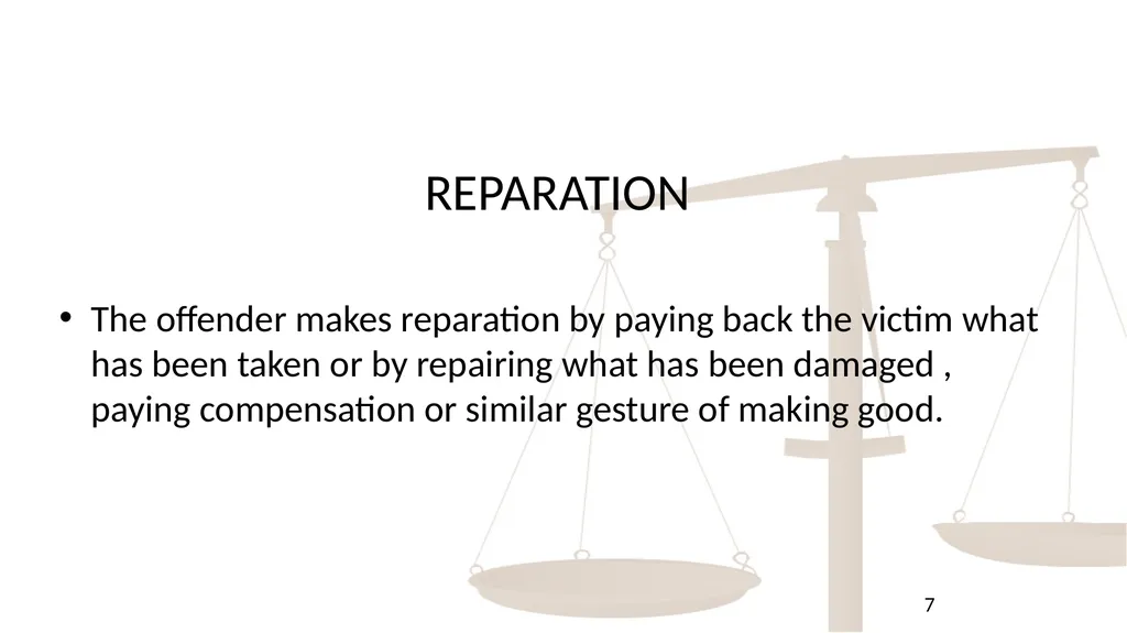 THE AIMS OF PUNISHMENT AND PRINCIPLES OF - slide 7 of 14