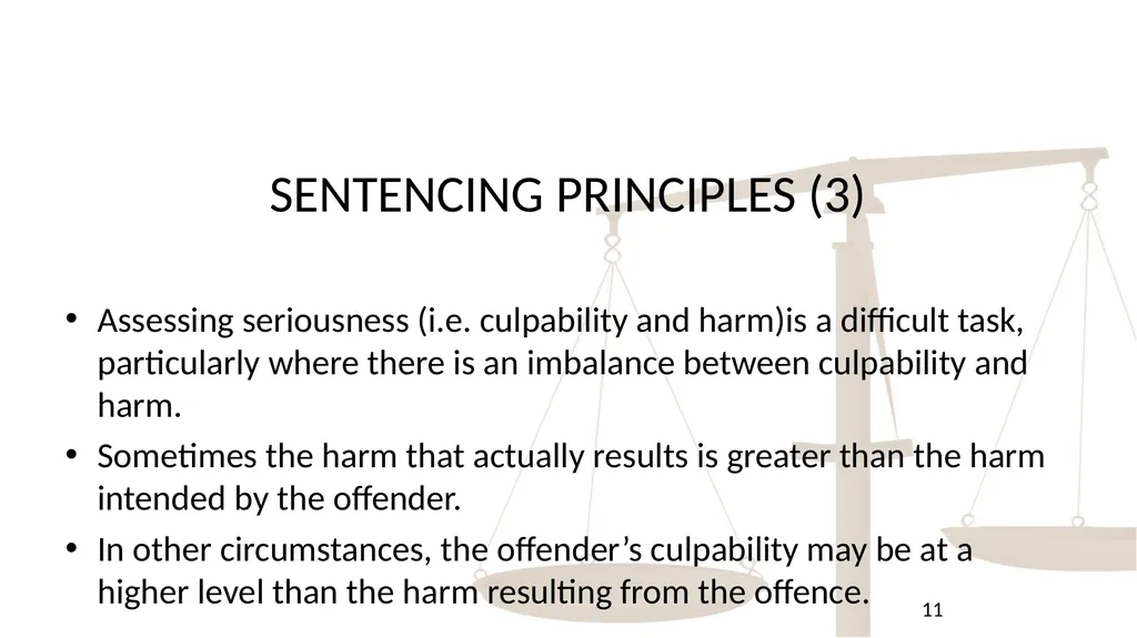 THE AIMS OF PUNISHMENT AND PRINCIPLES OF - slide 11 of 14