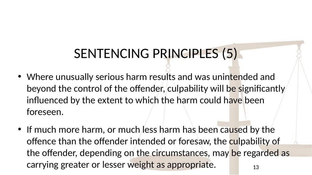 THE AIMS OF PUNISHMENT AND PRINCIPLES OF - slide 13 of 14