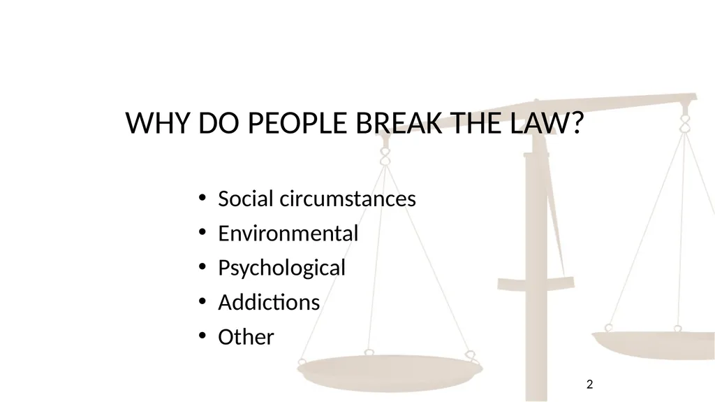 THE AIMS OF PUNISHMENT AND PRINCIPLES OF - slide 2 of 14