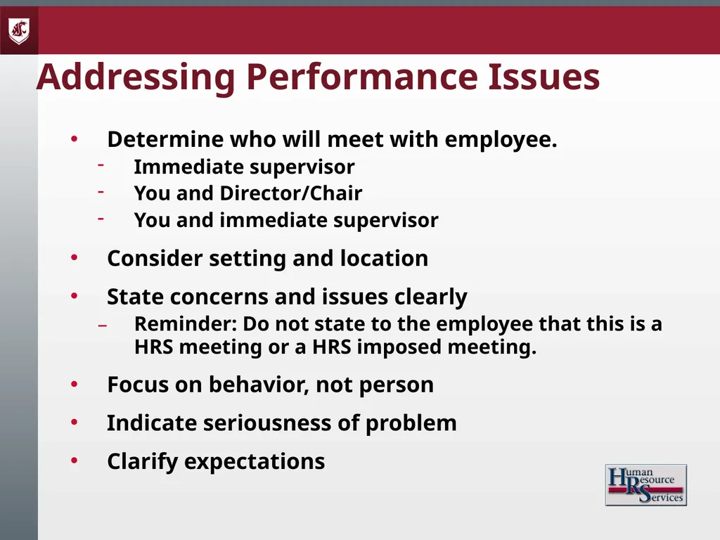 Corrective Action and Discipline Presented by: - slide 11 of 39