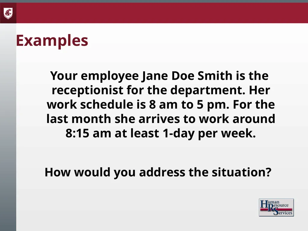 Corrective Action and Discipline Presented by: - slide 14 of 39