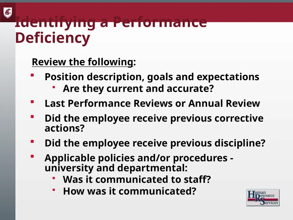 Corrective Action and Discipline Presented by: - slide 10 of 39