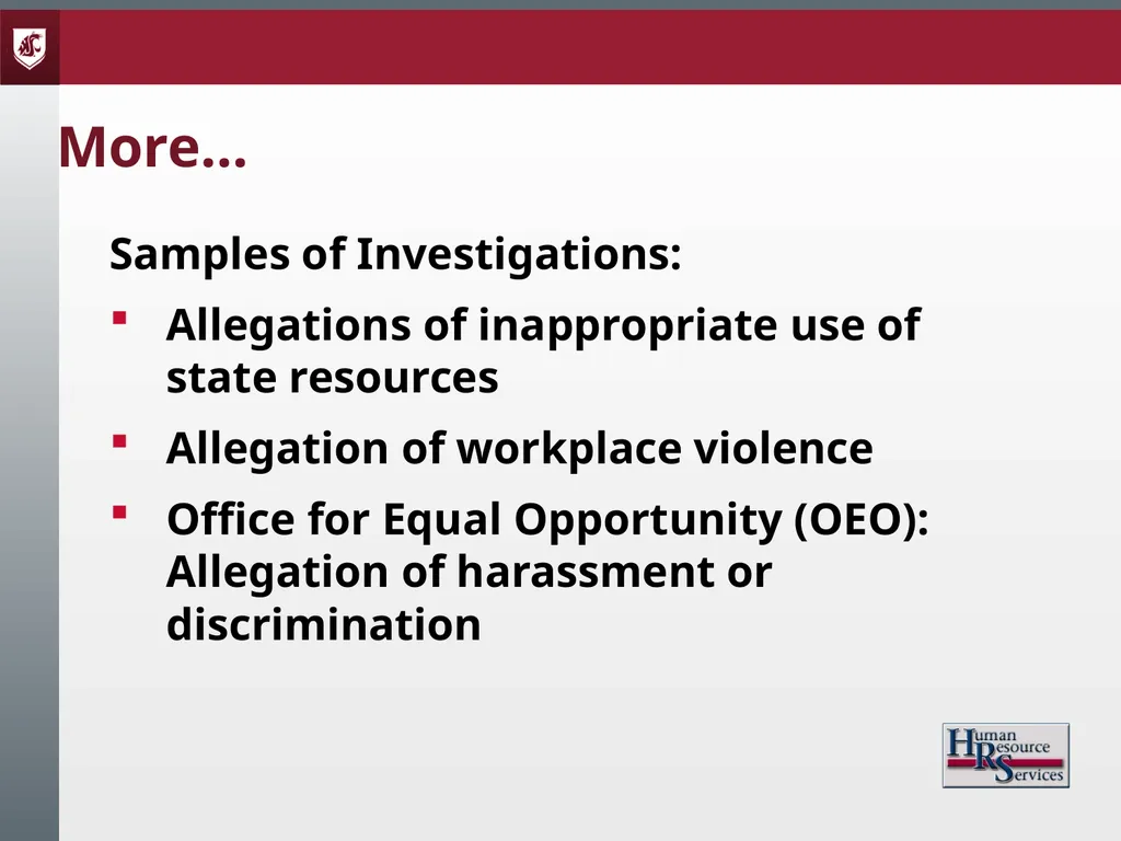 Corrective Action and Discipline Presented by: - slide 25 of 39