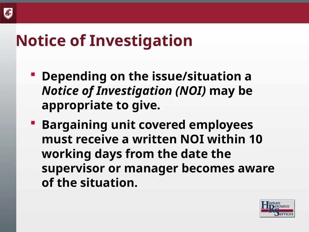 Corrective Action and Discipline Presented by: - slide 24 of 39