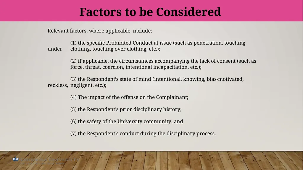 Punishment and sanctioning, should there be a - slide 7 of 10