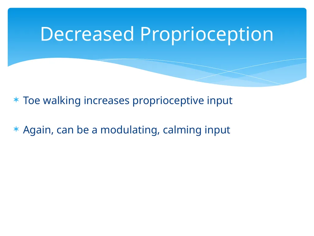 ASD and Toe Walking Christina Lanzone, SPT UNC - slide 8 of 26