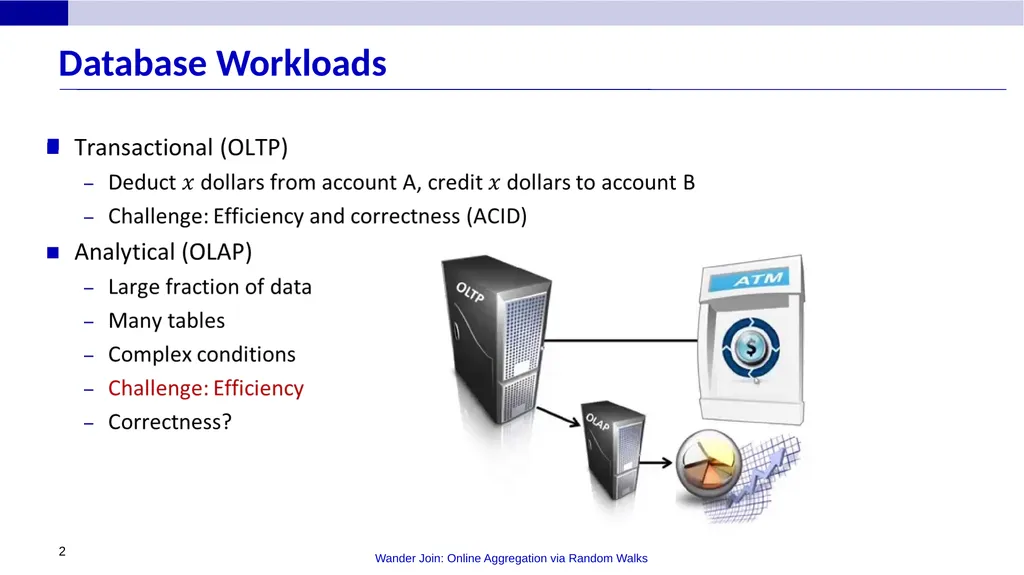 Wander Join: Online Aggregation via Random Walks - slide 2 of 37
