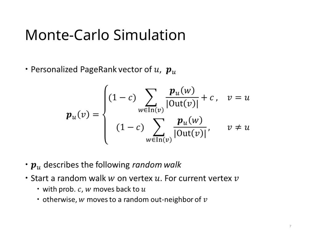 PowerWalk: Scalable Personalized PageRank via - slide 7 of 21