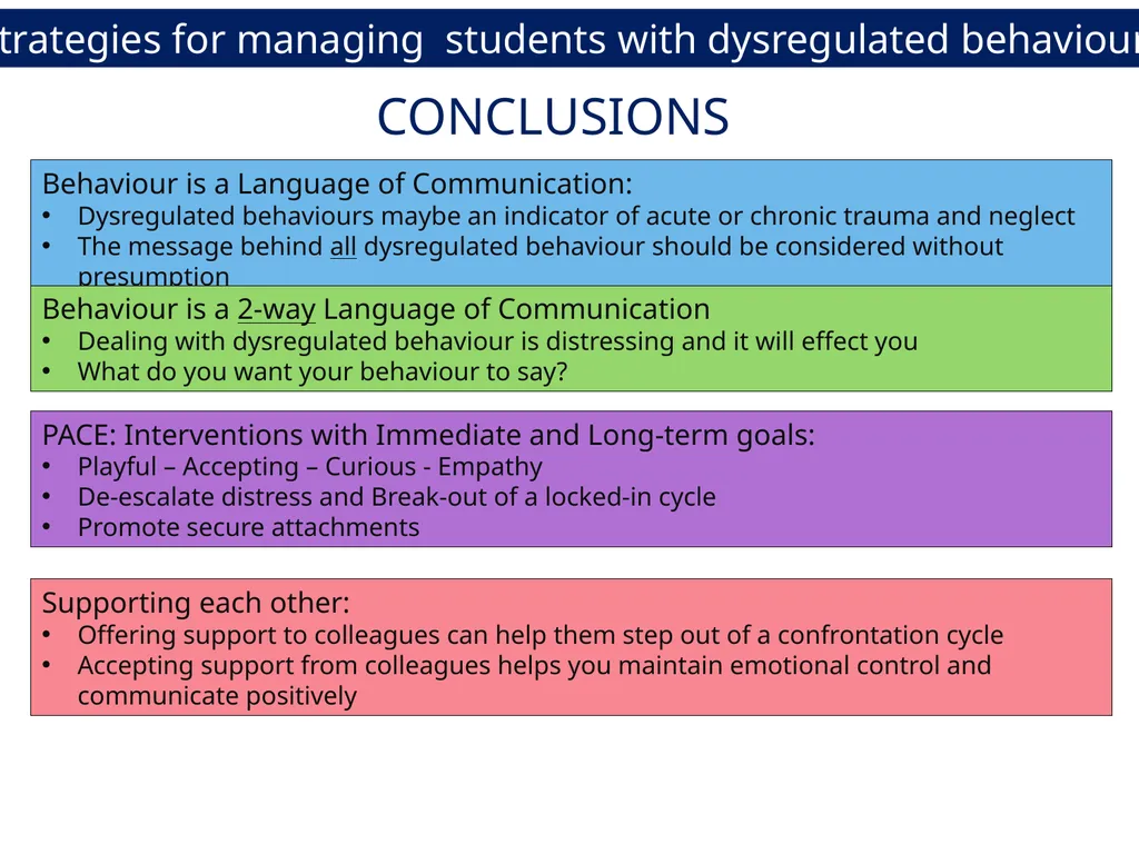 Calmer Classrooms - 3 Session 3: Improving - slide 8 of 10