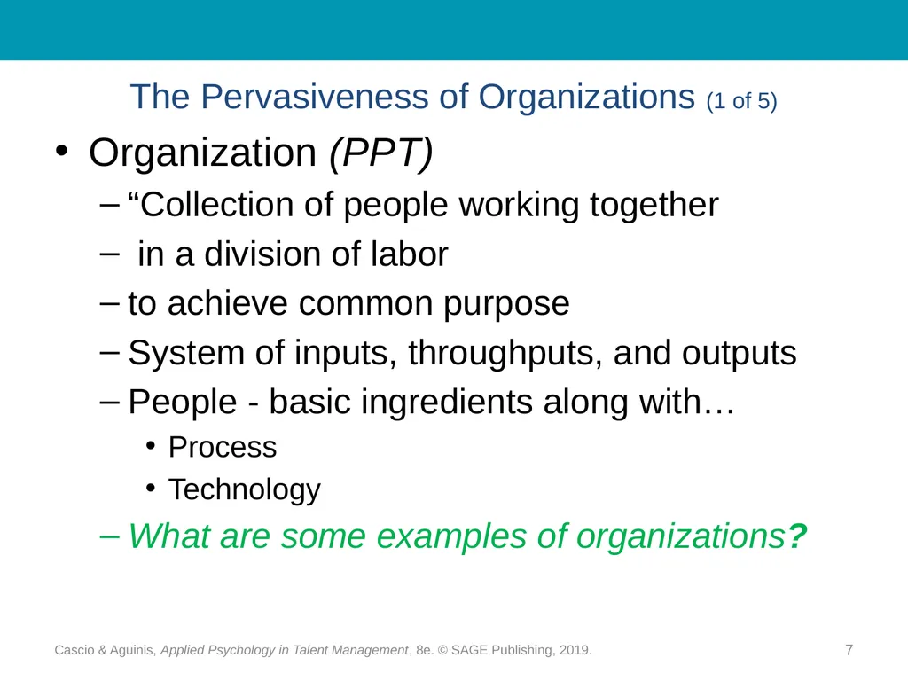 Chapter 1 Organizations, Work, and Applied - slide 7 of 26