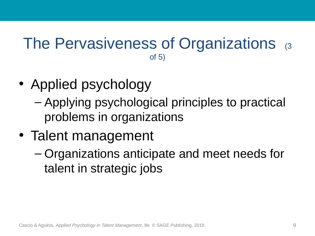 Chapter 1 Organizations, Work, and Applied - slide 9 of 26