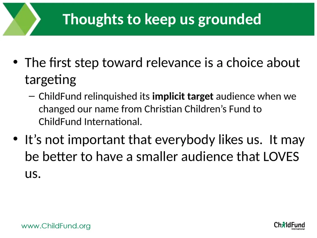 Brand Positioning Exploration At ChildFund - slide 25 of 26