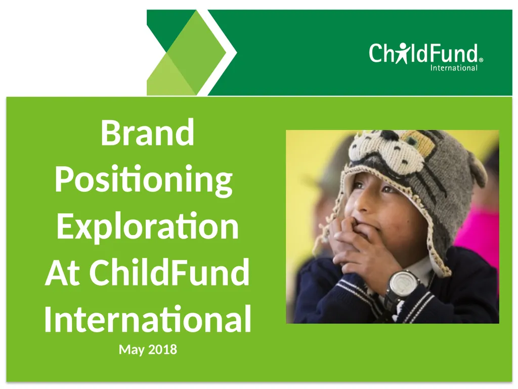 Brand Positioning Exploration At ChildFund