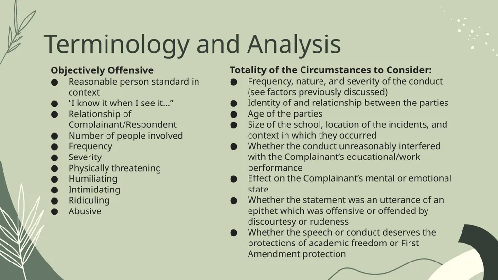 Sexual Harassment Analysis September 27, 2023 - slide 5 of 6