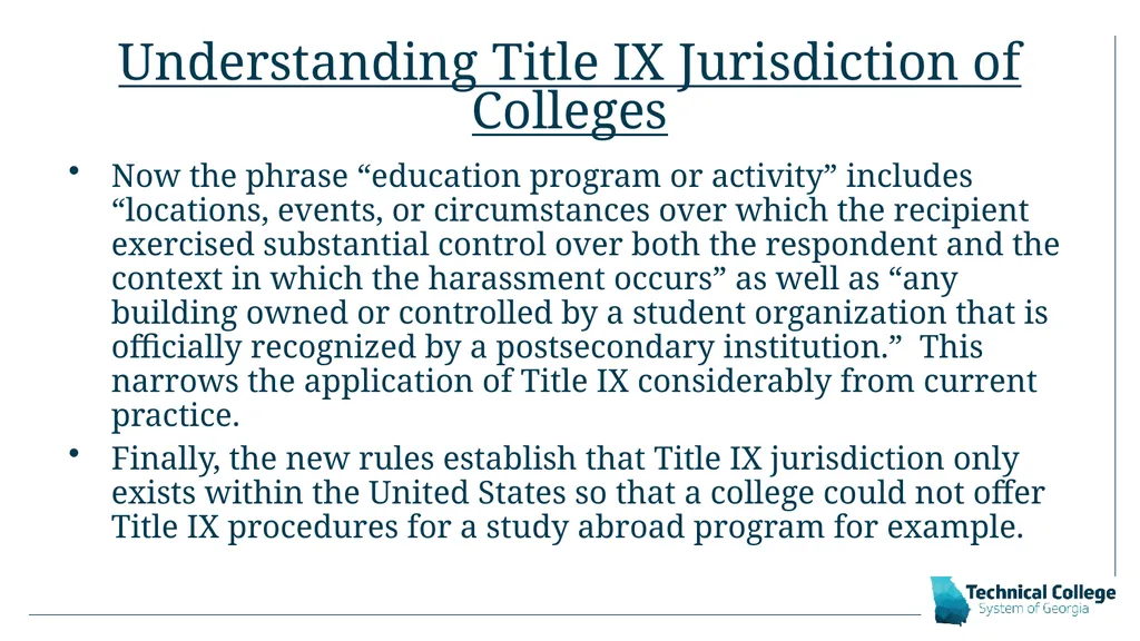 Title IX Advisor Training: Part I Josh McKoon - slide 7 of 16