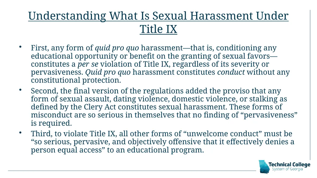 Title IX Advisor Training: Part I Josh McKoon - slide 6 of 16
