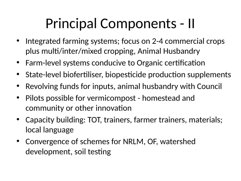 Organic Farming Anand Pattern in Organic Farming - slide 8 of 13