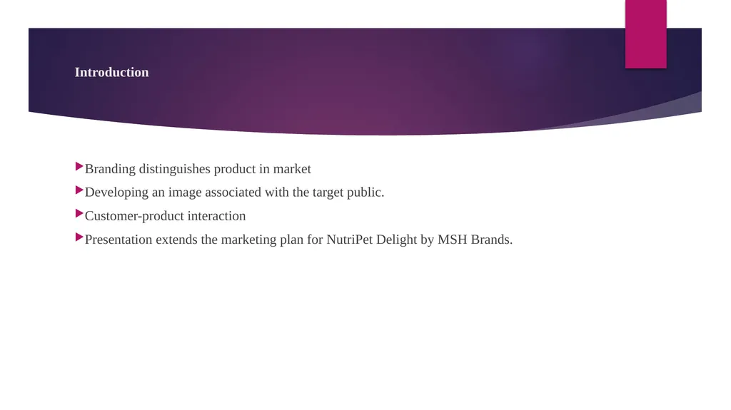 Assessment 2: Branding Presentation Introduction - slide 2 of 14