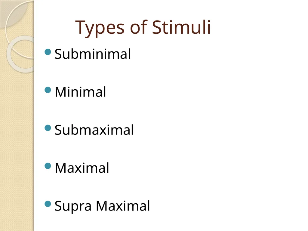 Effect of various strength of stimuli on skeletal - slide 7 of 9