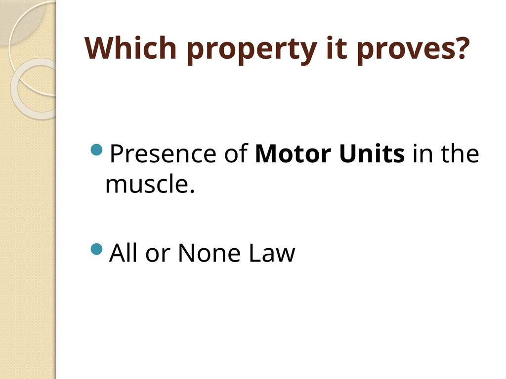 Effect of various strength of stimuli on skeletal - slide 2 of 9