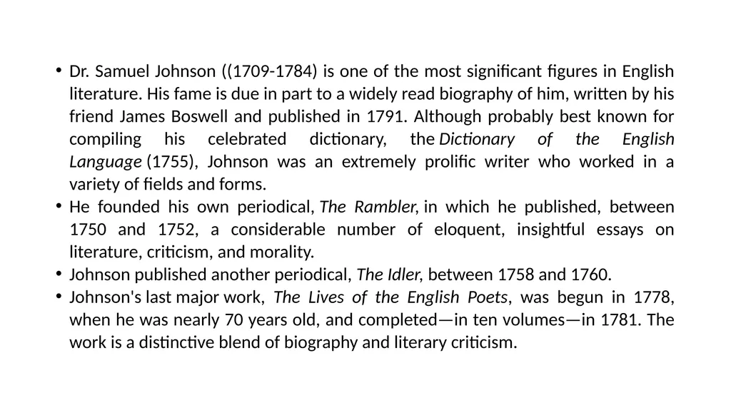 Preface to Shakespeare by Dr. Samuel Johnson Dr. - slide 2 of 12