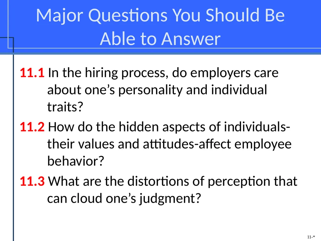 Chapter Eleven Managing Individual Differences & - slide 2 of 45