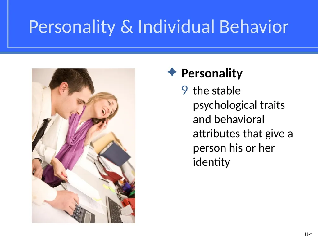 Chapter Eleven Managing Individual Differences & - slide 4 of 45