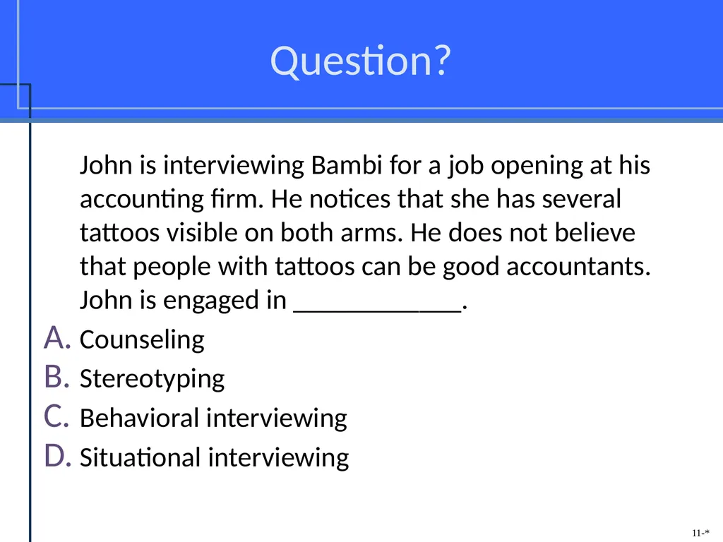 Chapter Eleven Managing Individual Differences & - slide 26 of 45