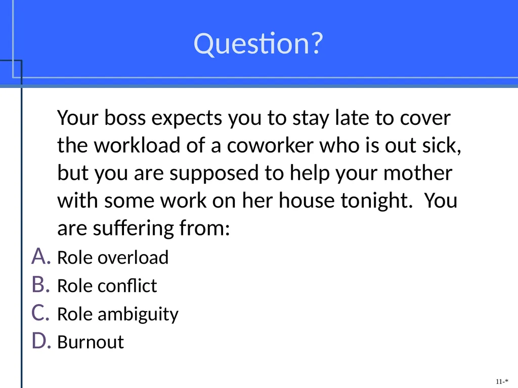 Chapter Eleven Managing Individual Differences & - slide 42 of 45