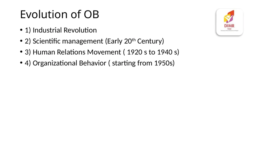 Evolution of Management Thought Pre-scientific - slide 11 of 90