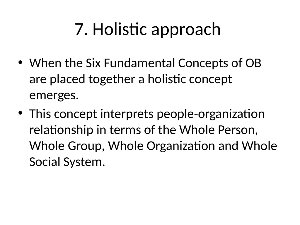 Organizational Behavior Introduction OB is a field - slide 24 of 38