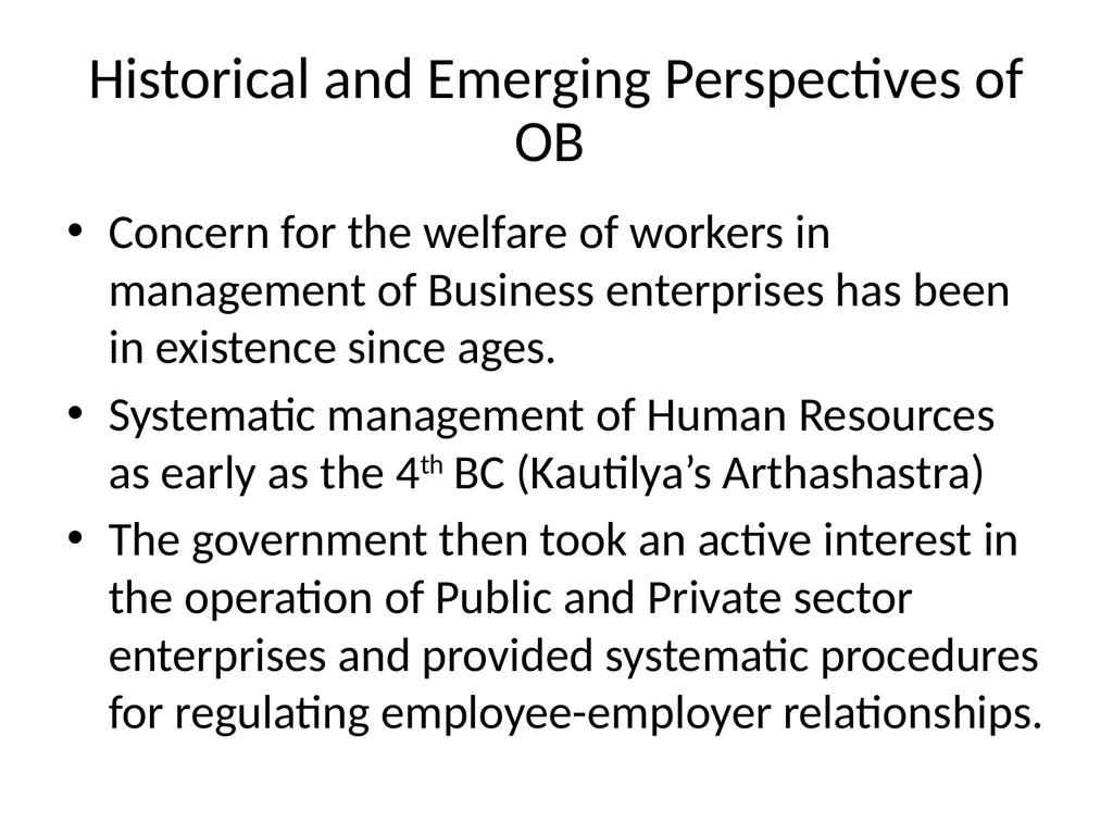 Organizational Behavior Introduction OB is a field - slide 31 of 38