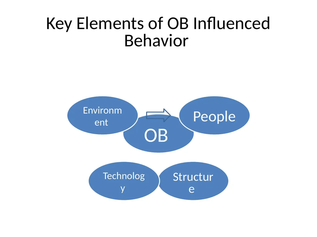 Organizational Behavior Introduction OB is a field - slide 25 of 38