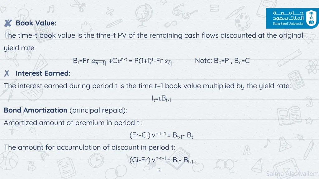 Chapter#3 bonds: BOND AMORTIZATION CALLABLE BONDS - slide 2 of 12