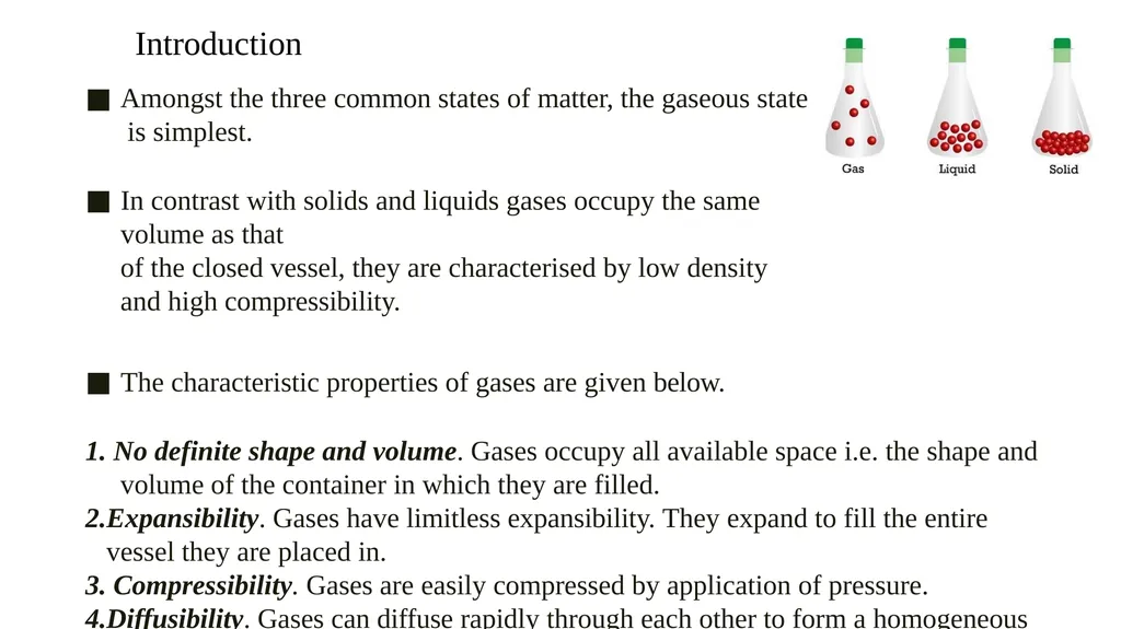 GASEOUS STATE Paper: PHYSICAL CHEMISTRY (BSc. Part - slide 2 of 11