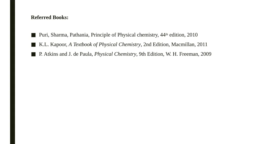 GASEOUS STATE Paper: PHYSICAL CHEMISTRY (BSc. Part - slide 11 of 11