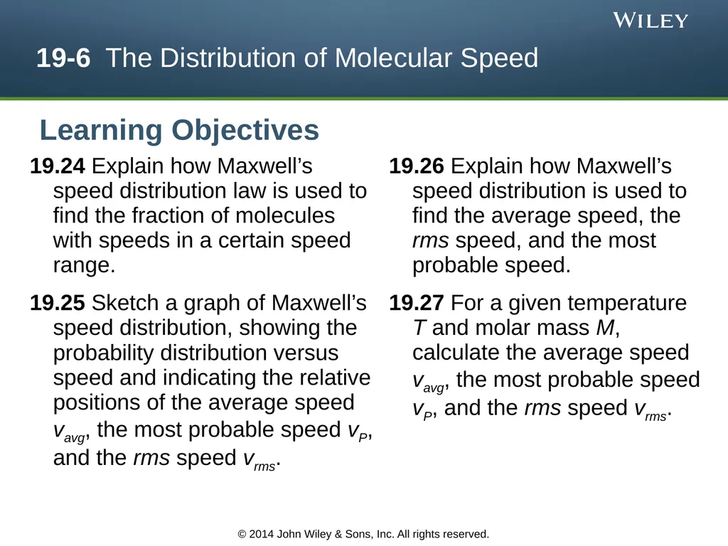The Kinetic Theory of Gases Chapter 19 Copyright © - slide 14 of 27