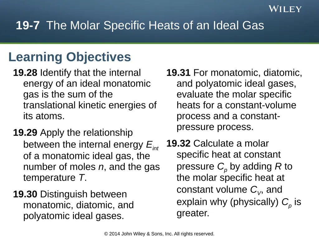 The Kinetic Theory of Gases Chapter 19 Copyright © - slide 17 of 27