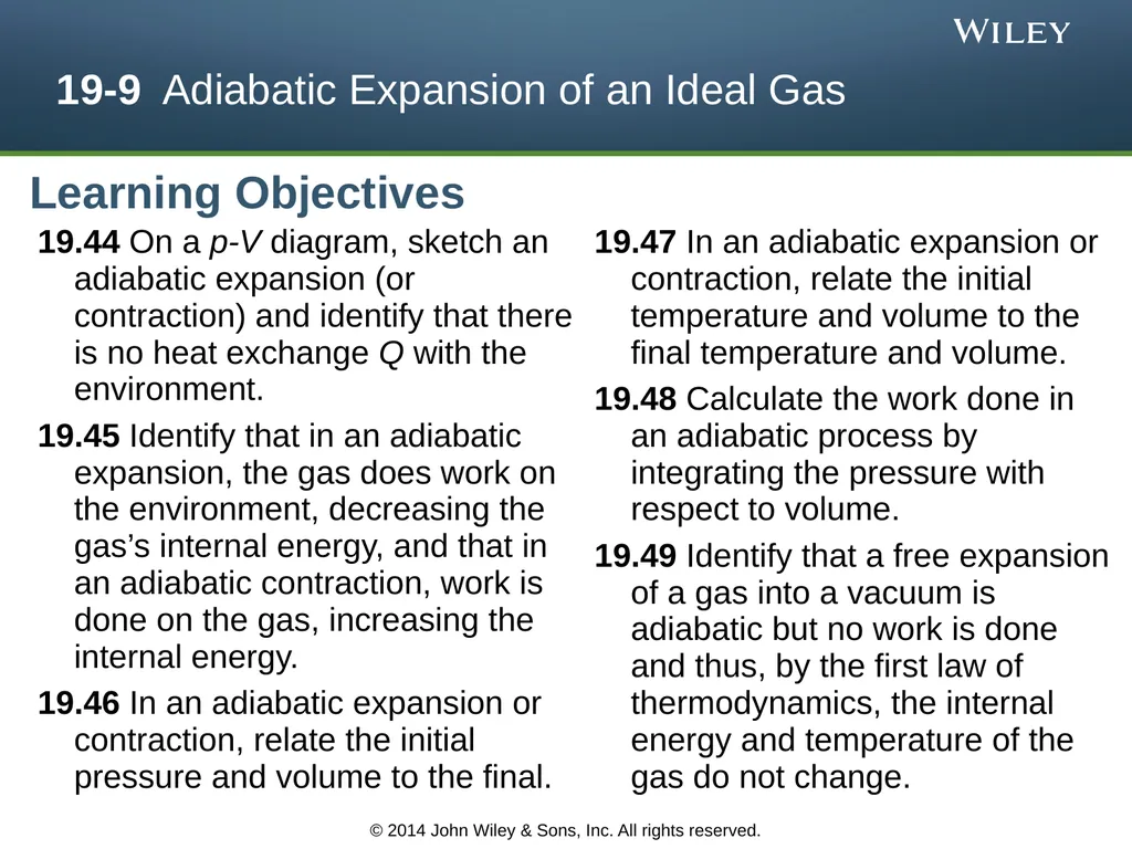 The Kinetic Theory of Gases Chapter 19 Copyright © - slide 24 of 27