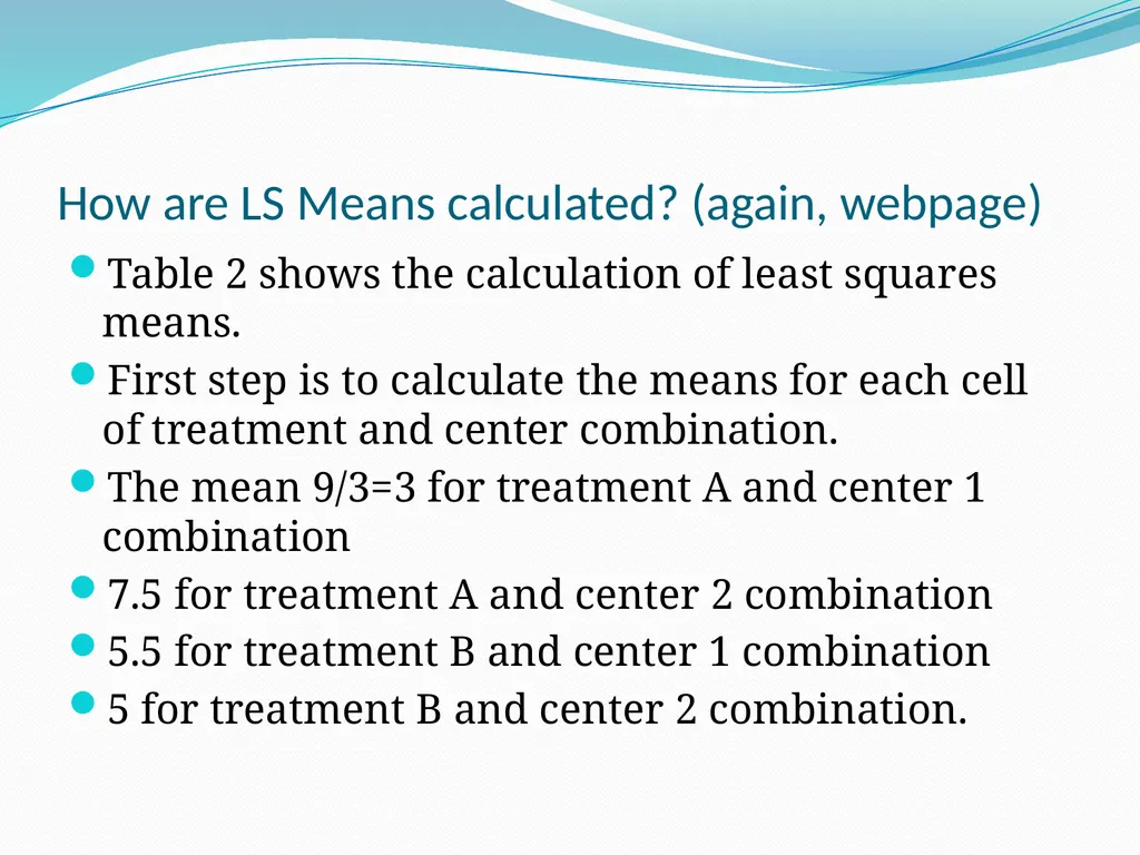 LS Means web example - slide 8 of 11