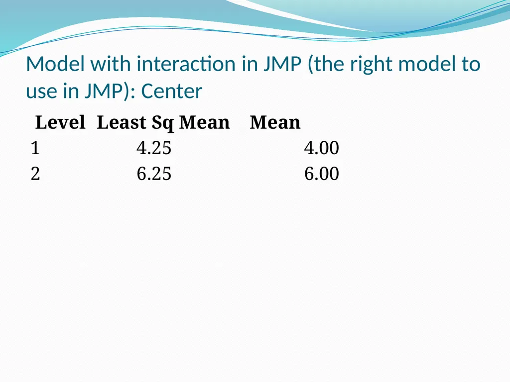LS Means web example - slide 5 of 11